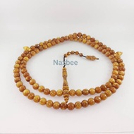 KAYU CAHAYA Translucent Pine Nur Wood Tasbih 99mm