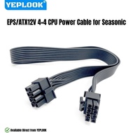 CPU 8Pin 4+4 EPS/ATX12V Power Cable for Seasonic VERTEX PX-1200/PX-1000/ PX-850/PX-750, GX-1200/GX-1