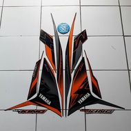 Striping Stickers Yamaha Jupiter Mx King 2019 Black-Orange