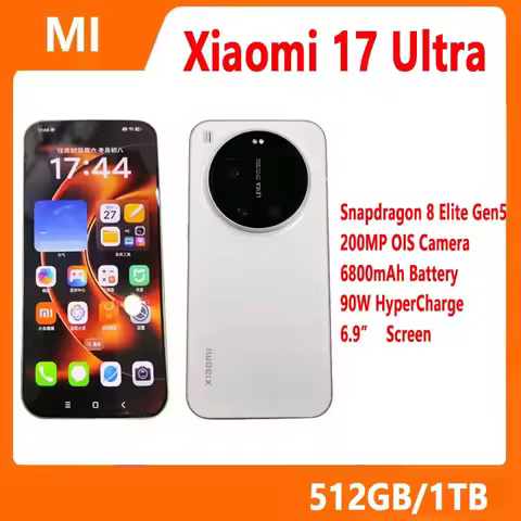 China Version Xiaomi 17 Ultra Smartphone 90W HyperCharge Snapdragon 8 Elite Gen 5 AMOLED Leica 200MP