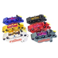 Universal Motorbike Brake Caliper HF6 F101 Motorcycle Disc Brake 4 Piston For BWS RSZ Zoomer Jog RS1