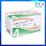 BD Ultra - Fine 32G x 4mm หัวเข็มเต็มกล่อง 100 ชิ้น กล่องสีเขียว