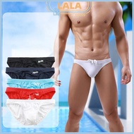 [Lala]Men's Brief Cut Low Rise Bikini Brief Swimming Trunks Swim Brief Beach wear