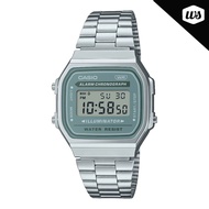 [Watchspree] Casio Digital Vintage Stainless Steel Band Watch A168WA-3A