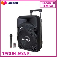MAYAKA SPKT-1808 Pengeras Suara/Ampli Meeting/Speaker Portable BLUETOOTH KARAOKE USB Ukuran 8 Inch