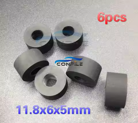 11.8x6x5mm wheel belt pulley rubber audiopinch roller for cassette deck tape recorder Stereo player 