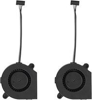 2PCS P1P/P1S DC24V Extruder Hotend Cooling Fan 5015 for Bambu Lab 3D Printer, 50x50x15mm with Dual B