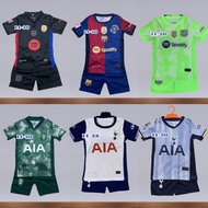 ชุดฟุตบอลเด็กชุดกีฬา 1 ชุดเสื้อพร้อมกางเกงพร้อมส่งเด็กผู้ชายเด็กผู้หญิง