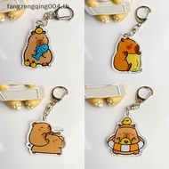 F4TH Capybara Acrylic Keychain Toy Cartoon Keyring Pendant Backpack Bag Key Ring Decor Gift f4th