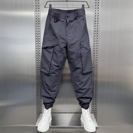 Multi-Pocket Cargo Pants Men's Summer Versatile Loose Slim Fit Overalls