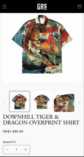 GRS Growthring & Supply Downhill Tiger & Dragon Overprint Shirt
