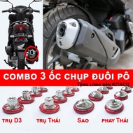 Diamond - Combo of 3 Vario Ex Win Tailgate Screws.... KITACO dragon temple gift