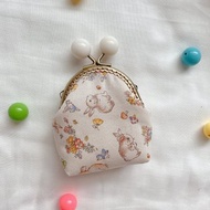 小彩虹糖果口金零錢包-日系兔兔