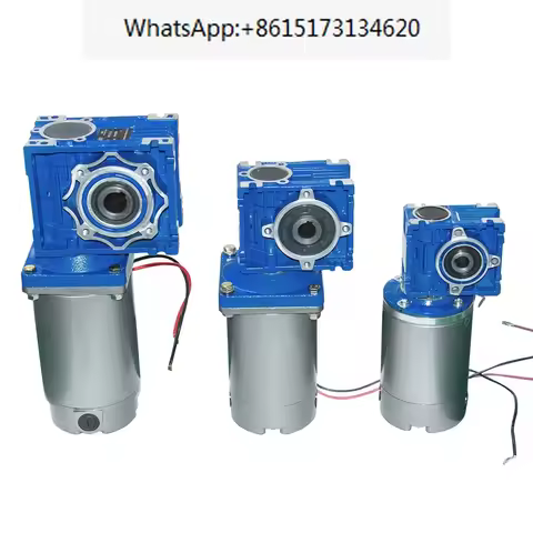 Large DC Worm Gear Motor 12/24/90/220V 120/180/250W 22/30/36/45/60/90/180/240Rpm DC Permanent Magnet