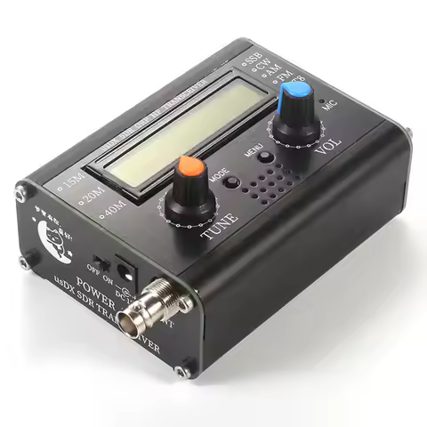 5W All Mode HF Transceiver with Mic 3-Band All Mode High Frequency Transceiver Supporting 15M 20M 40