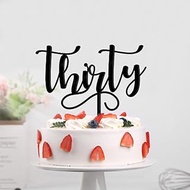 Auteby Acrylic Thirty Cake Topper, 30th Birthday or Anniversary Party Decoration Ideas (30)