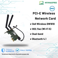 Dell PCI-E Wireless Network Card (0FR13Y / FR13Y) +WIFI 5 802.11AC (M.2 Card-DW1810/ 0V91GK) + Bluet