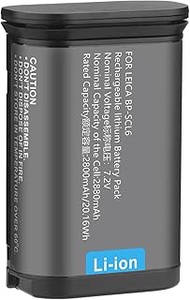 Rechargeable Li-ion Battery Compatible with Leica BP-SCL6 (19531) Battery, Leica BC-SCL6 Charger, Al
