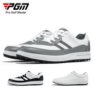 รองเท้ากอล์ฟ PGM สำหรับกันน้ำผู้ชายแบบลำลองรองเท้าผ้าใบรองเท้าผ้าใบบุรุษ XZ299ยางไมโครไฟเบอร์สำหรับเล่นกีฬา