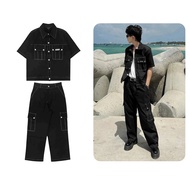 Murad ODIN CLUB Set (Individual), unisex loose-fitting clothing set made of khaki material