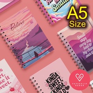 Pink Edition Quotes Notebook A5 100pgs  / Journal / Buku Nota Cute Girl Power Inspirational Healing 