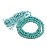 New 6mm Turquoise 108 Prayer Tibetan Buddhist Beads Mala Bless Bracelet