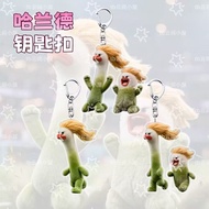 Funny Haaland Plush Keychain