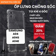 Samsung A04, A04S, A04e MAPMAP smooth transparent case | SS galaxy flexible phone case protects Sams