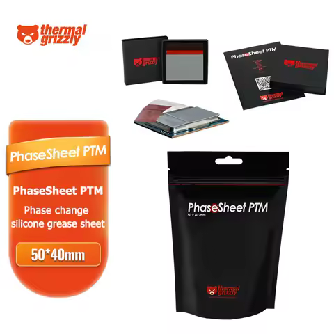 Thermal Grizzly PhaseSheet PTM Thermal Silicone Pad 50x40mm CPU Thermal Grease Phase Change Silicone