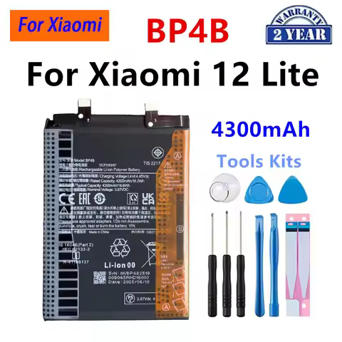 Brand New BP4B 4300mAh Battery For Xiaomi 12 Lite High Quality Phone Batteries +Tools