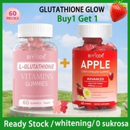 [Promotion] BIYODE Gummy L-Glutathione+Apple Cider - Glute & Apple Vinegar Set Only 120 Vegan Vinega