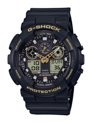 Casio Men's G-Shock XL Series Japanese Quartz Watch with Silicone Strap, Black, 23 (Model: GA-100GBX