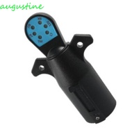 AUGUSTINE Trailer Plug Tester, 7 Way Diagnosing Circuit Tester, Useful Black 7 Pin US Round Adapter 