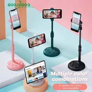 Goojodoq Mobile Phone Stand Holder, Broadcasting Support, 360 Rotate Desktop/Height Adjustable/Two F