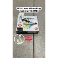 (100% ORIGINAL) NGK LASER IRIDIUM IZFR6K11S 5266 HONDA CIVIC CRV SPARK PLUG 9807B-561BW 98078-561CW 
