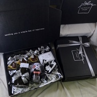 GIFT BOX ELEGAN AESTHETIC HITAM PUTIH HAMPERS KADO HADIAH