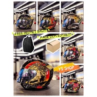 Gracshaw G535 Japan Series~Gracshaw Helmet Gennex G535 ODA/SAMURAI Japan Edition with FREE HELMET BA