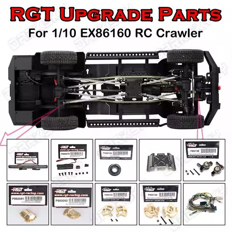 RGT Upgrade Parts For 1/10 EX86160 LAND COMMANDER LC79 4WD RC Model Car Road Crawler Accessories