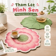Super Absorbent Lotus Shape Cup Coaster, Algae Mud Dining Table Mat Eli Living Room Decor