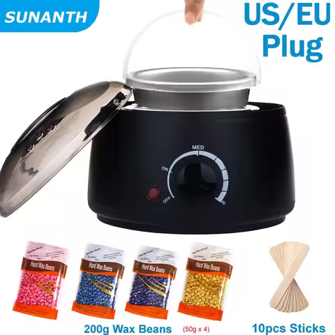 200ML Hair Removal Wax Machine Kit+Wax Beans 500ML/200ML Portable Hair Removal Wax Melting Machine D