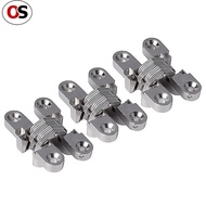 OS  3Pcs Concealed Barrels Crosses Door Hinge Hardware For  Door And Cabinets
