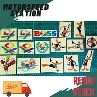 Sticker Cutting Reflective Benetton Pangkah/Helang Duck Daffy Pantul Potong Sticker Motor