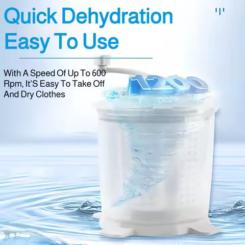 Hand-cranked Washing Machine Portable Manual Non Electric Washing Machine Baby Clothes Washer Suitab