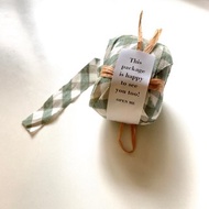 升級再造紗線 布線 綠色格紋