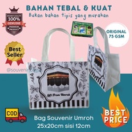 Tas souvenir Haji Umroh Murah tas oleh oleh gift from Hajj umroh Terlaris (isi 10pcs) tenteng putih jakarta asemka surabaya buatan kudus