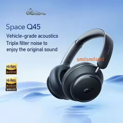 Space Q45 Wireless Bluetooth Headphones Triple Dynamic Active Noise Cancellation LDAC HiRes A3040