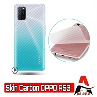 GARSKIN CARBON OPPO A53 BACK SCREEN PROTECTOR SKIN CARB OPPO A53