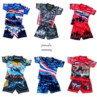 (U2505) Children's Clothing Glossy Fabric Military Uniform Special Collection This Thai Loves Peace.