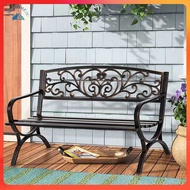 Outdoor Furniture Bench Classic Garden Chair Park Bench Metal Steel Bench Chair Set kerusi garden be