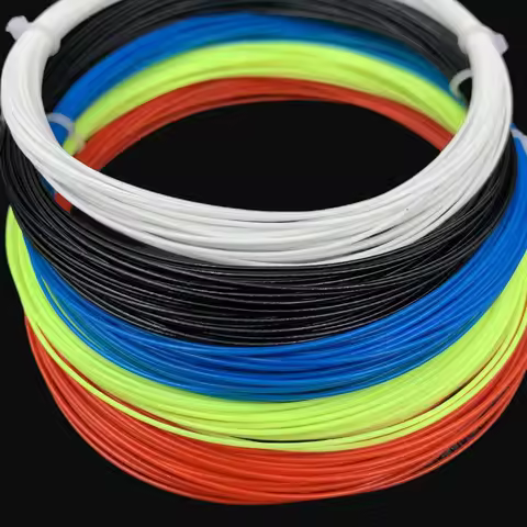 High Elastic Badminton Racquet String 0.7MM Durable Training Badminton Strings Break Proof Colorful 